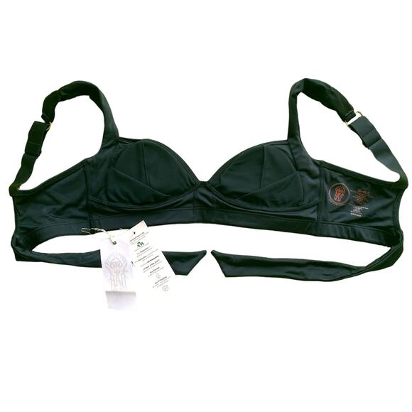 We Are HAH Pull It Together Top Black Push Up Wide Strap Bikini Top New Sz C Cup - Picture 5 of 9